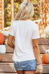 Artistic Autumn Pumpkin Patch Botanical Print Graphic Tee Shirt